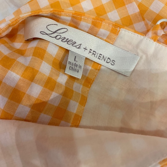 Lovers + Friends Bowie tangerine tie back top - Picture 7 of 7